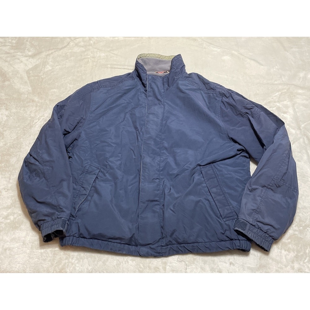 Pacific Trail Jacket Mens Large Blue Stain Stopper Parka Coat Vintage